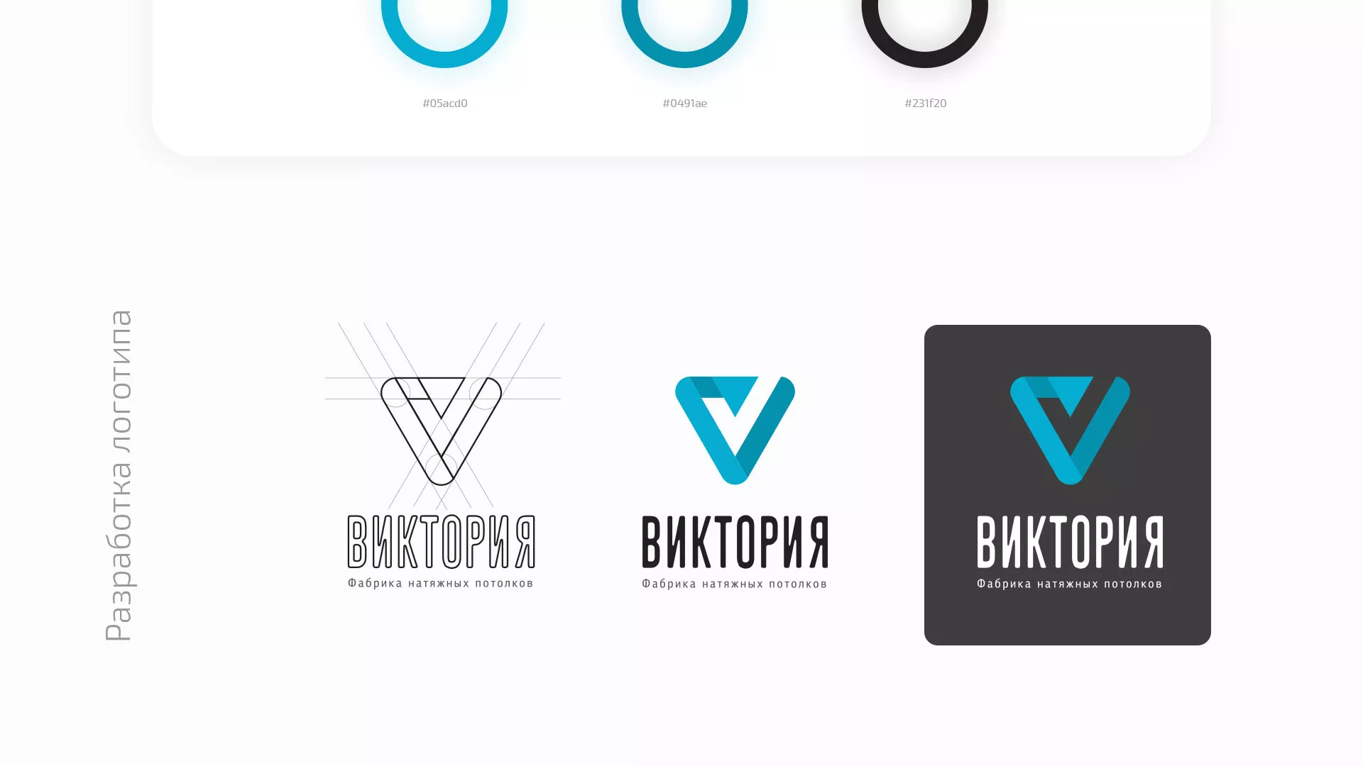 Разработка фирменного стиля компании по продаже и установке натяжных потолков в Сибае